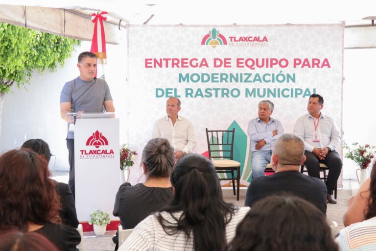 Supervisa Alfonso Sánchez rehabilitación y equipamiento del Rastro Municipal de Tlaxcala