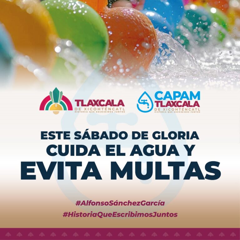 Llama CAPAM a evitar el desperdicio de agua durante el Sábado de Gloria