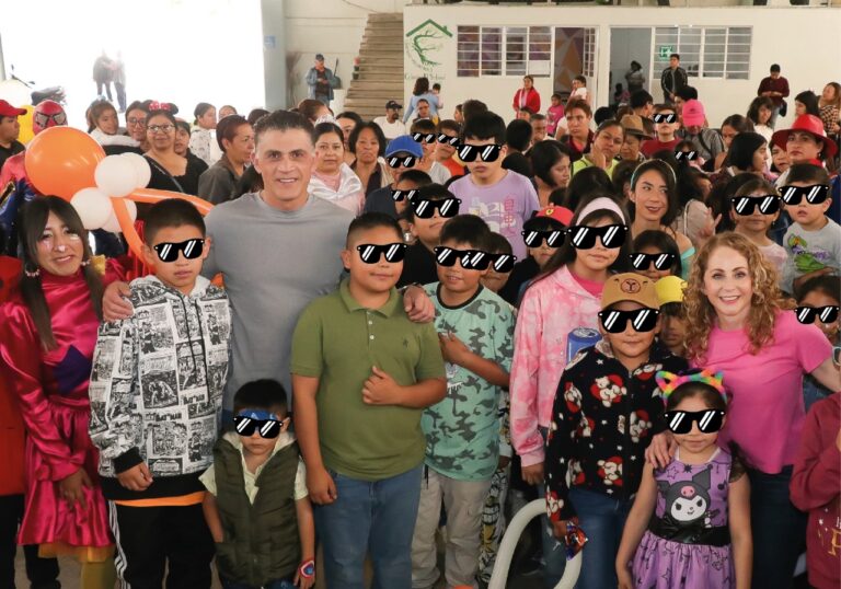 El presidente municipal Alfonso Sánchez García celebra a la niñez tlaxcalteca con alegría, juegos y sorpresas