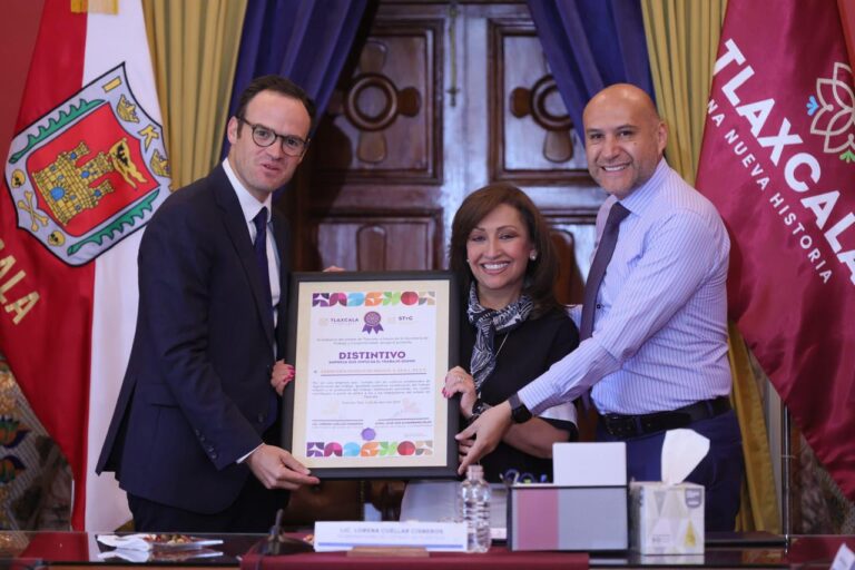 Entrega Tlaxcala Distintivos de Trabajo Digno; Grupo Modelo Reitera Compromiso con el Estado por los Próximos 100 Años
