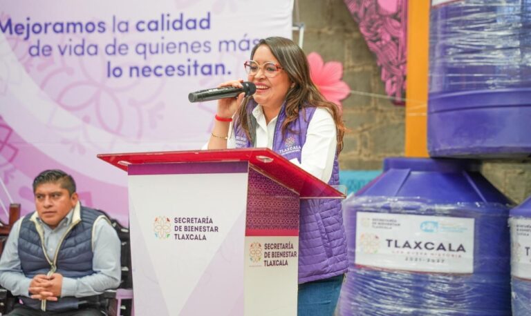 Entrega Secretaría de Bienestar 140 Tinacos a Familias de Tepeyanco y Xaltocan