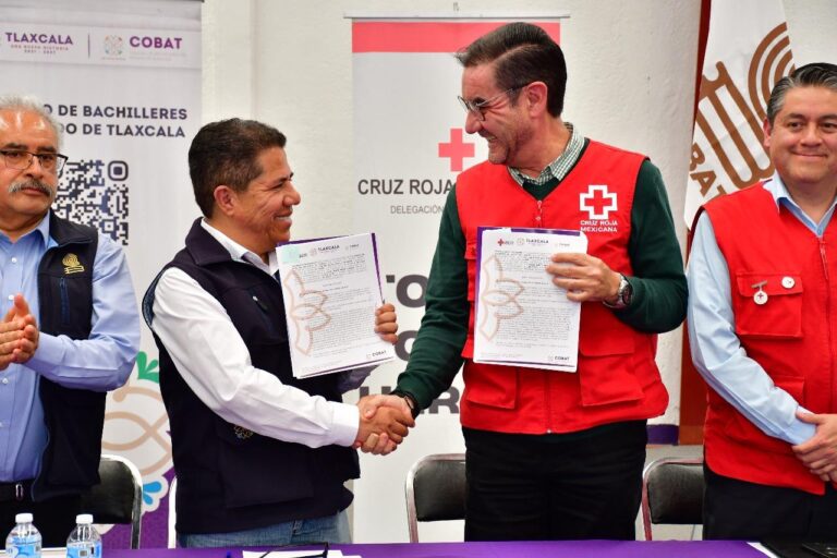 Cobat y Cruz Roja Mexicana Firman Alianza a Favor del Bienestar Juvenil en Tlaxcala