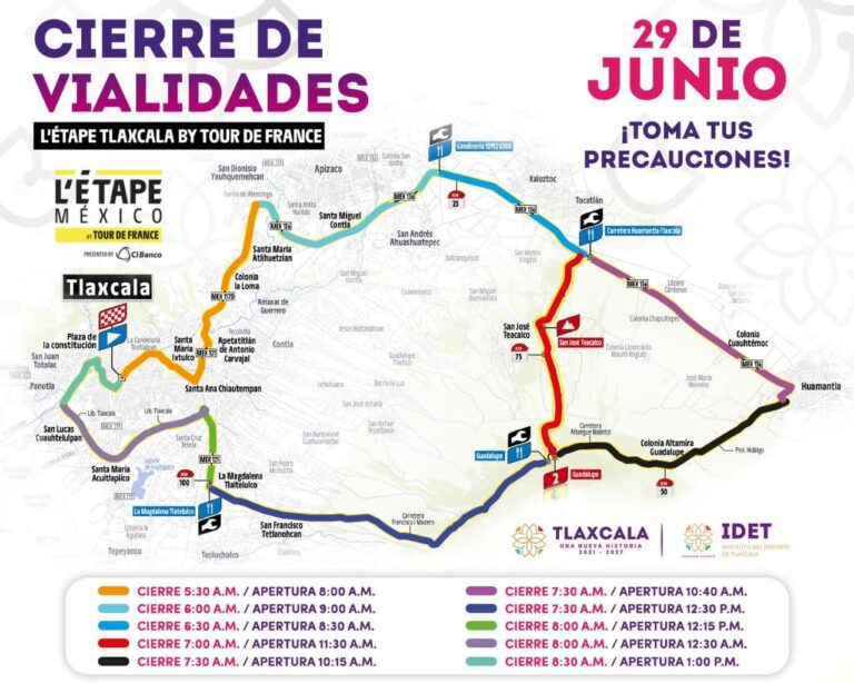 Implementará SSC Dispositivo de Seguridad Vial Durante el L’étape Tlaxcala By Tour de France