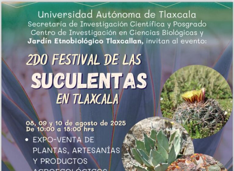 Invita el CICB-UATx al Segundo Festival de Suculentas