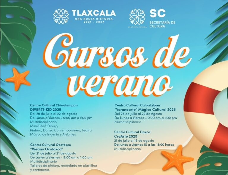 Invita SC a verano cultural con cursos artísticos en todo el estado