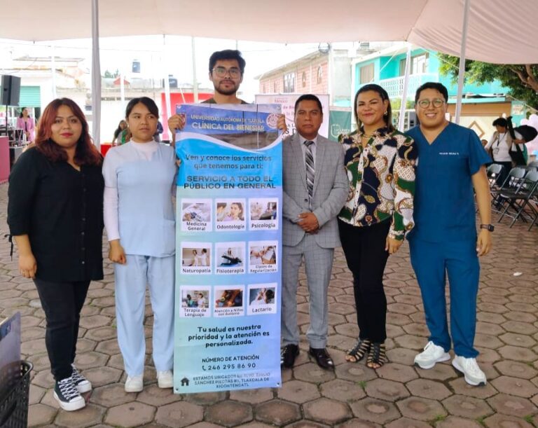 Clínica del Bienestar UATx brinda sus servicios en las Jornadas por la Paz de Acuamanala