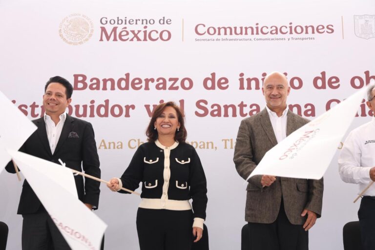 Construcción del Distribuidor Vial Santa Ana Chiautempan Estará Listo en Septiembre del 2026