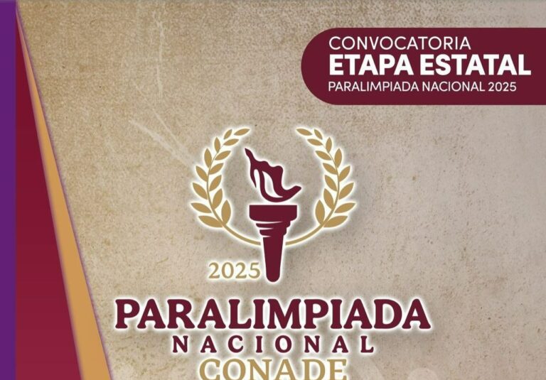 Convocan a atletas a participar en la etapa estatal selectiva rumbo a la Paralimpiada Nacional Conade 2025