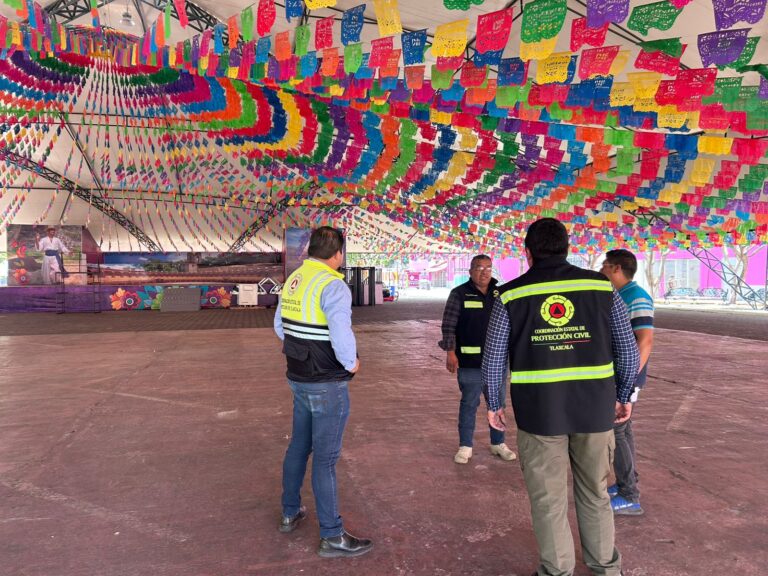 SUPERVISA PROTECCIÓN CIVIL ESTATAL MEDIDAS DE SEGURIDAD EN “TLAXCALA, LA FERIA DE FERIAS 2025”