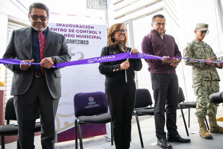 Inaugura la Gobernadora Lorena Cuéllar el C2 de Xicohtzinco