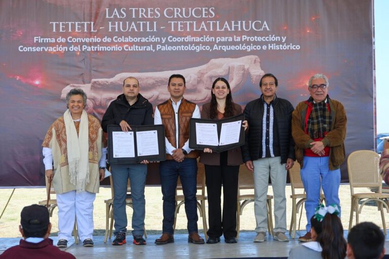 Firman Convenio Gobierno del Estado e INAH Para la Protección del Patrimonio Cultural en Tetlatlahuca
