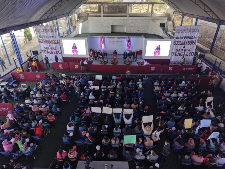 «Es un Privilegio Servir a Tlaxcala”, Afirmó la Gobernadora en San José Teacalco