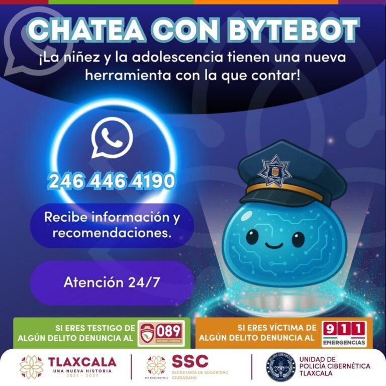 Lanza SSC “BYTEBOT”, aplicación que protege a niñas, niños y adolescentes de ciberdelitos