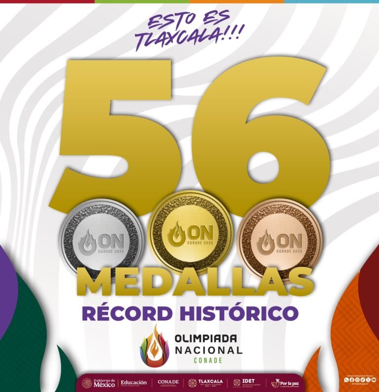 Tlaxcala Rompe Récord Histórico: 56 Medallas en la Olimpiada Nacional 2026
